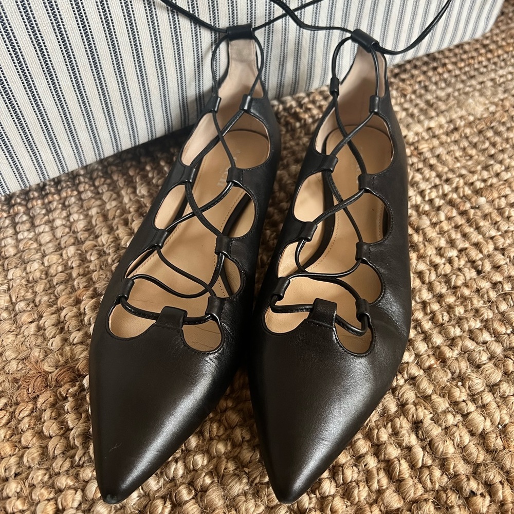 Coach Lace-up Flats